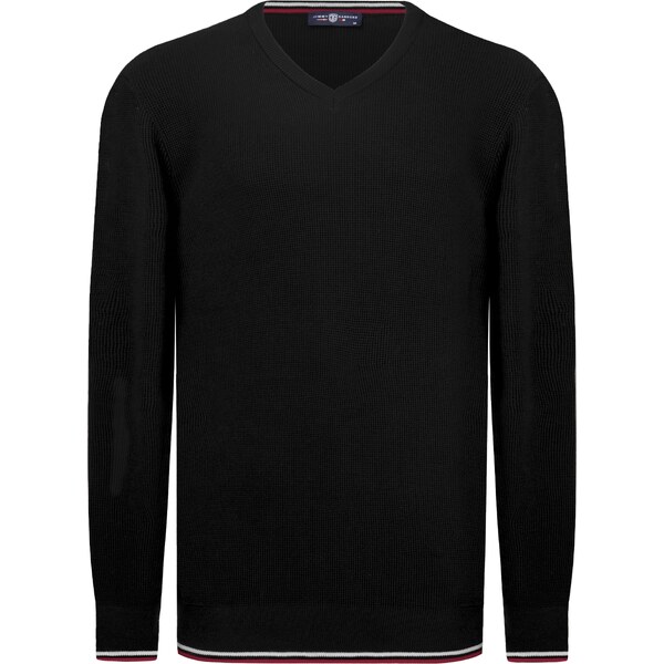 Jimmy Sanders Sveter karmínovo červená / čierna / biela 59644731