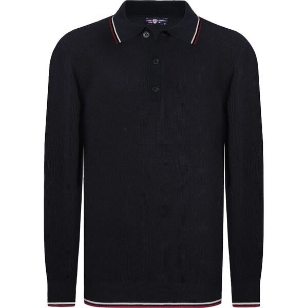 Jimmy Sanders Sveter námornícka modrá / červená / biela 59644994