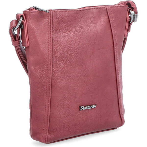 Kabelka zo syntetickej kože crossbody Tangerin vínová 8014 BO 64020025