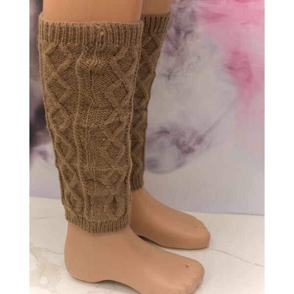 PERSAIL Pletené hnedé ponožkové návleky ARTEX 59655726