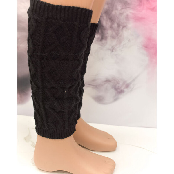 PERSAIL Pletené čierne ponožkové návleky ARTEX 59655727