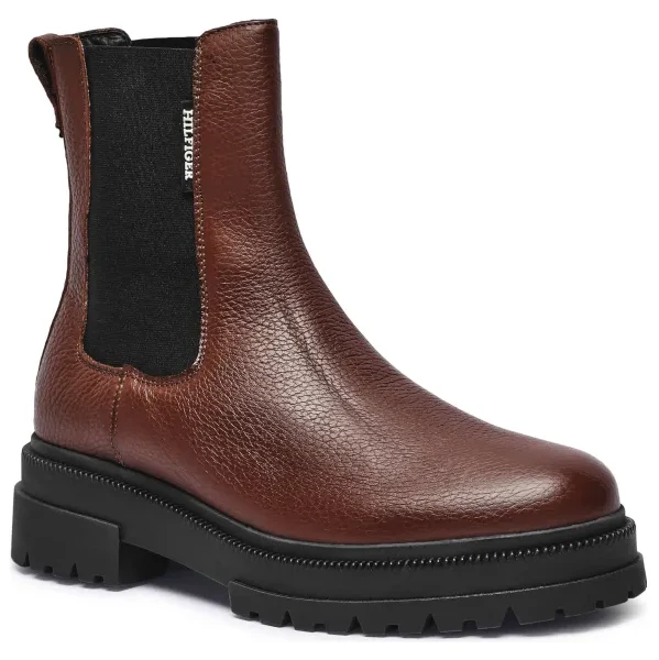 Tommy Hilfiger Kožené jazdecké topánky CAZIDY 59655412