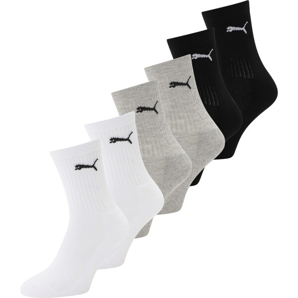 PUMA Ponožky sivá / čierna / biela 60937964