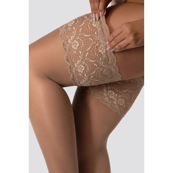 Samodržiace pančuchy pre moletky QUEEN SIZE DIVINE 30 DEN Mona 62675942