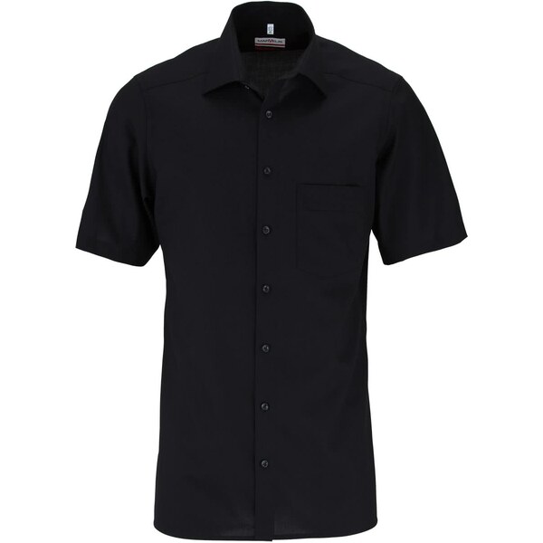 Marvelis Modern Fit pánska košeľa krátky rukáv 100% popelín čierna 59687624