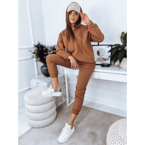 Dámsky teplákový súprav AMILIA PREMIUM v ťavej farbe Dstreet 50676558