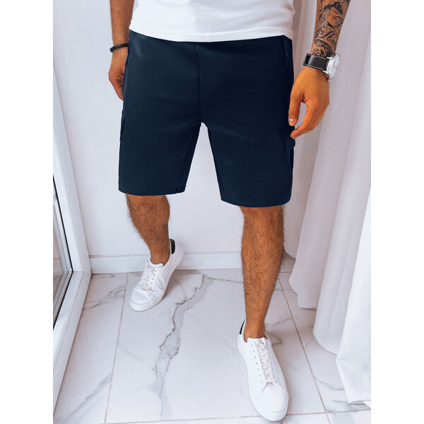 Pánske cargo šortky Farba granátová DSTREET 50682355