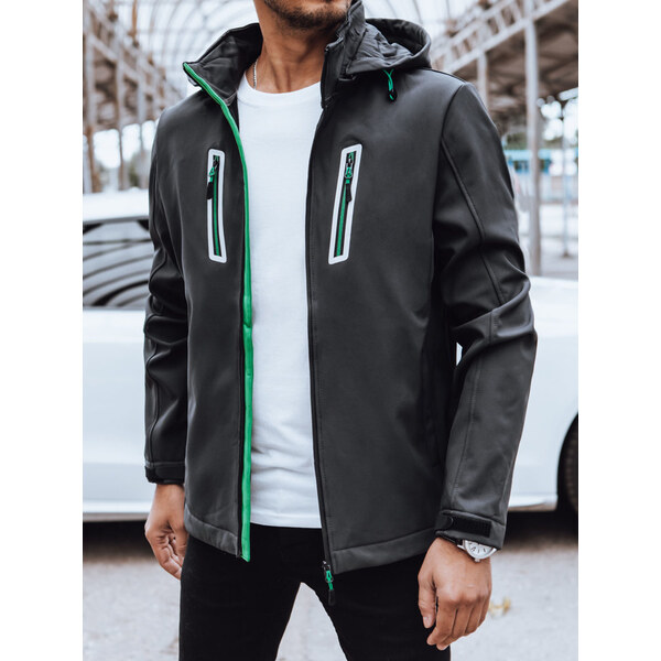 Pánska bunda softshell Farba tmavo šedá DSTREET TX4475 65597480