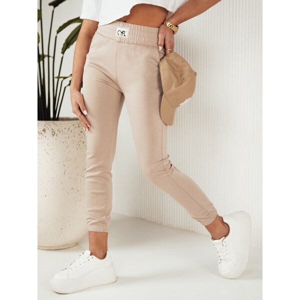 DStreet Dámske béžové tepláky CYFL 50684380