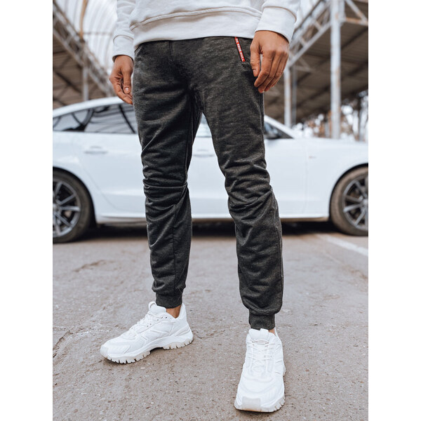 Pánske teplákové nohavice Farba tmavosivá DSTREET 50674695