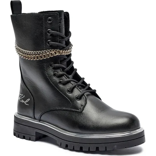 Karl Lagerfeld Kids Kožené členkové topánky 59695004