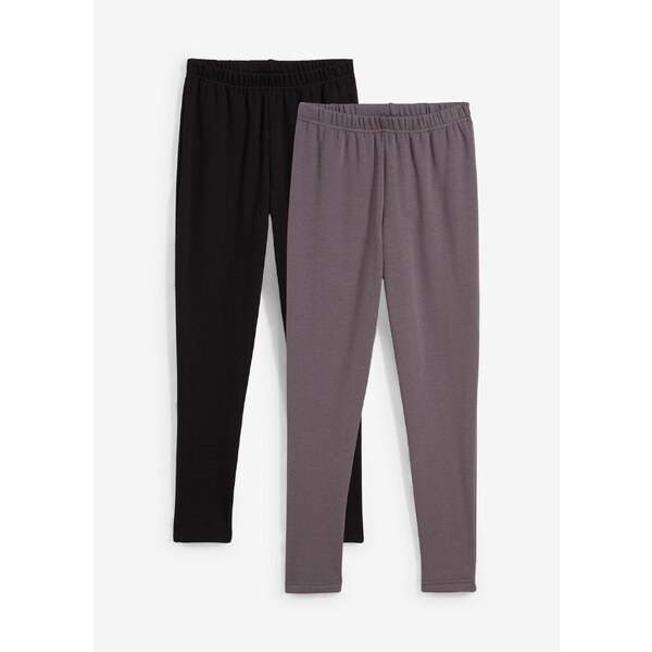 bonprix Termo funkčné legíny s flísovou podšívkou (2 ks), farba čierna 59720339