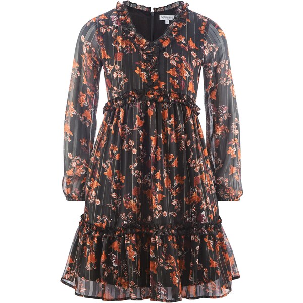 happy girls Šaty neónovo oranžová / bordová / čierna / biela 60868288