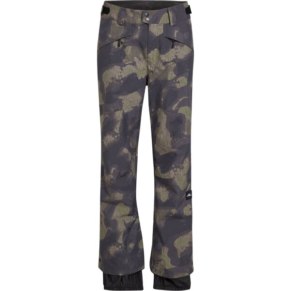 ONEILL Outdoorové nohavice Hammer zelená / čierna 60868862