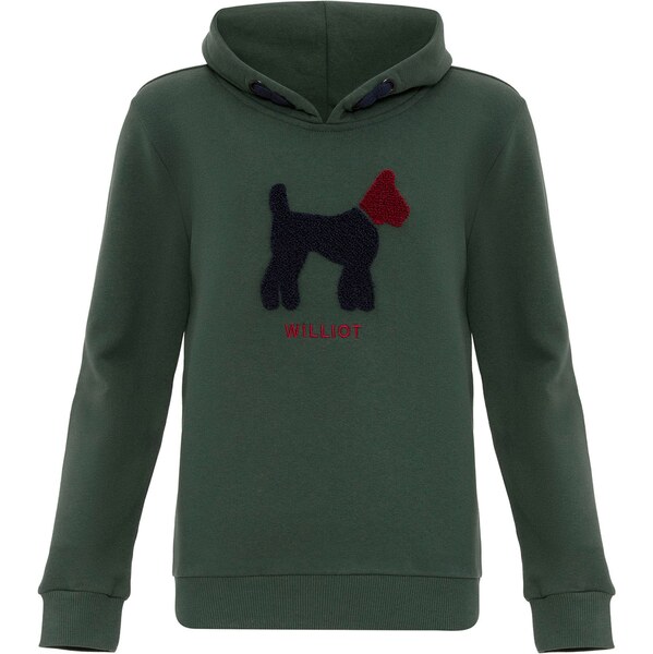 Williot Mikina tmavozelená / tmavočervená / čierna 60683921