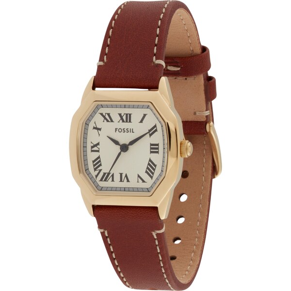 FOSSIL Analógové hodinky HARLOW hnedá / zlatá 59703245