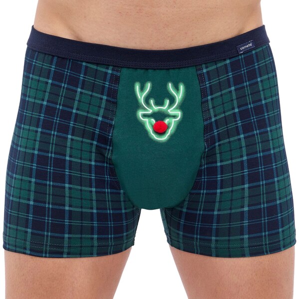 CORNETTE Pánske boxerky 007/75 Red nose 59729693