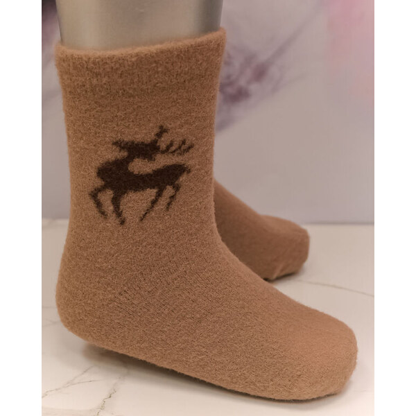 PERSAIL Kašmírové staroružové ponožky s motívom jeleňa 59705154