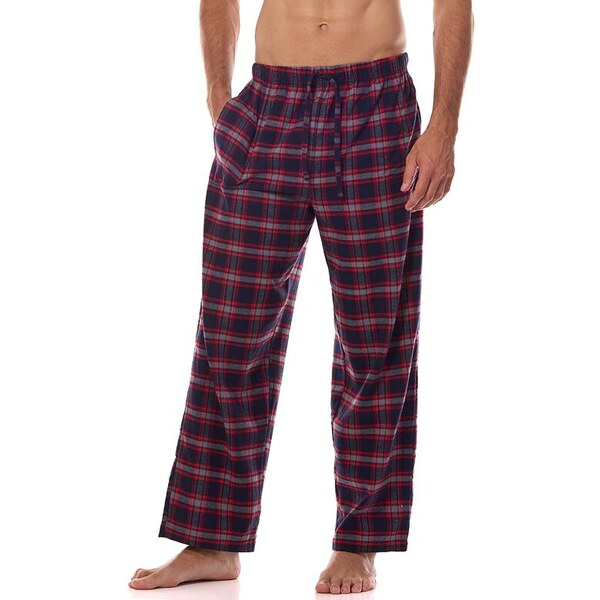 L&L Flanelové pyžamové nohavice Ben červeno-modré 59829753