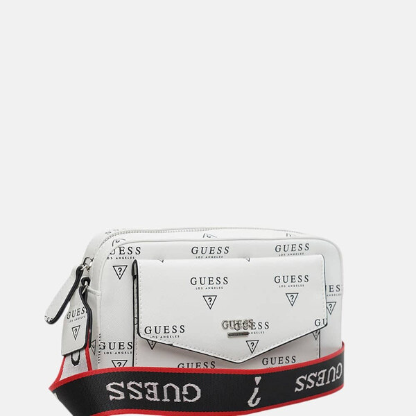 Bílá crossbody kabelka Guess Wayne 56074 59706509