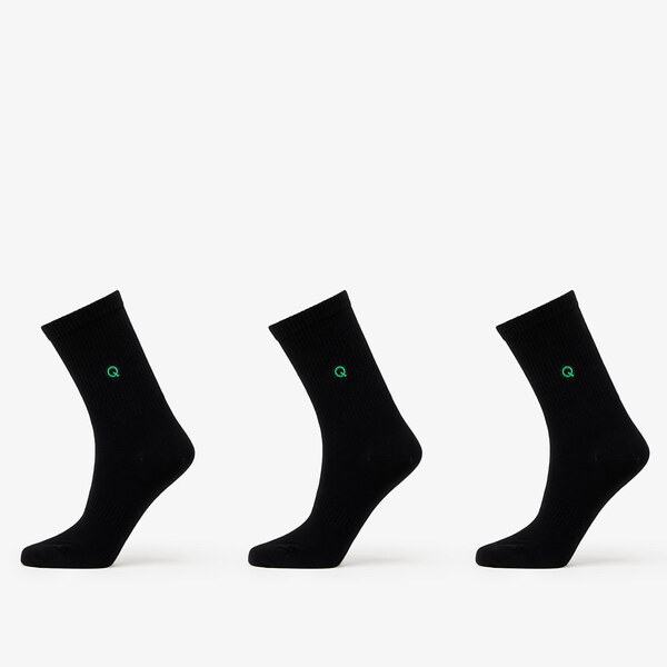 Queens Essential Short Crew Socks 3-Pack Black 43-46 59716769