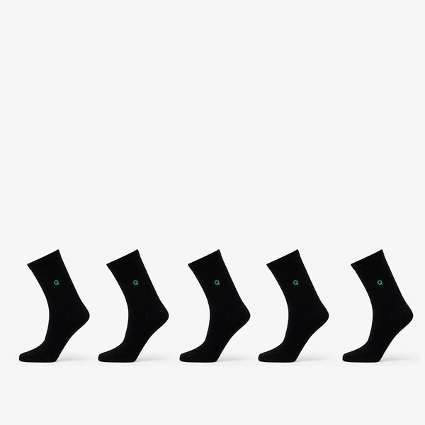 Queens Essential Short Crew Socks 5-Pack Black 39-42 59716757