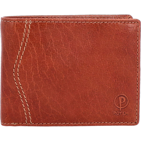 Pánska kožená peňaženka Poyem koňaková 5233 Poyem KO 64020127