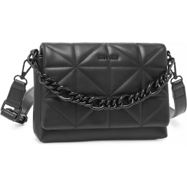 Konofactory Čierna extravagantná crossbody kabelka Chain 59717988