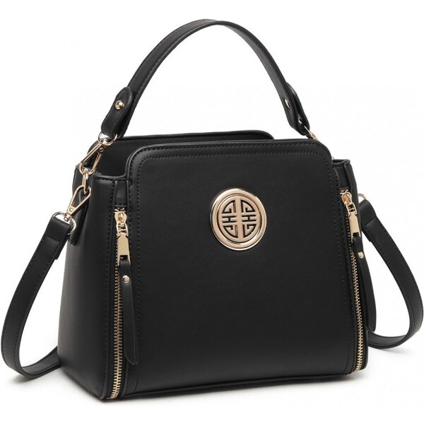 Konofactory Čierna zdobená crossbody kabelka „Aura“ 59717993