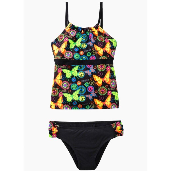 bonprix Tankiny (2-dielne), z recyklovaného polyamidu, farba čierna 44789433