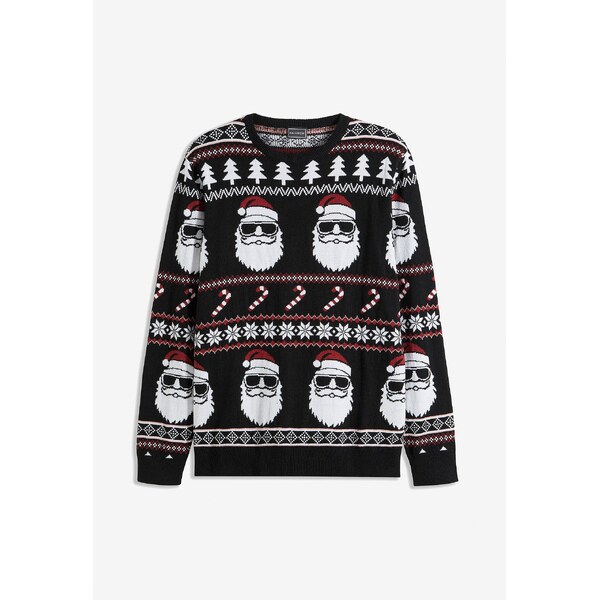 bonprix Nórsky pulóver s recyklovanou bavlnou, farba čierna 59720246