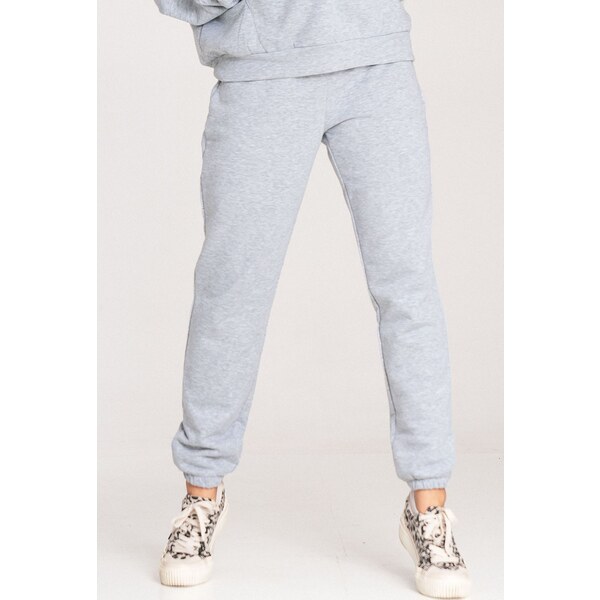 FIGL Sivé bavlnené športové tepláky M1056 Grey 59720481