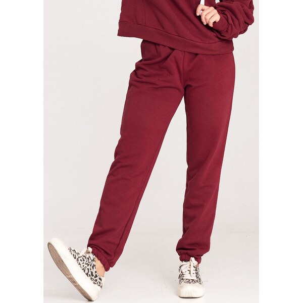 FIGL Bordové bavlnené športové tepláky M1056 Bordo 59720483