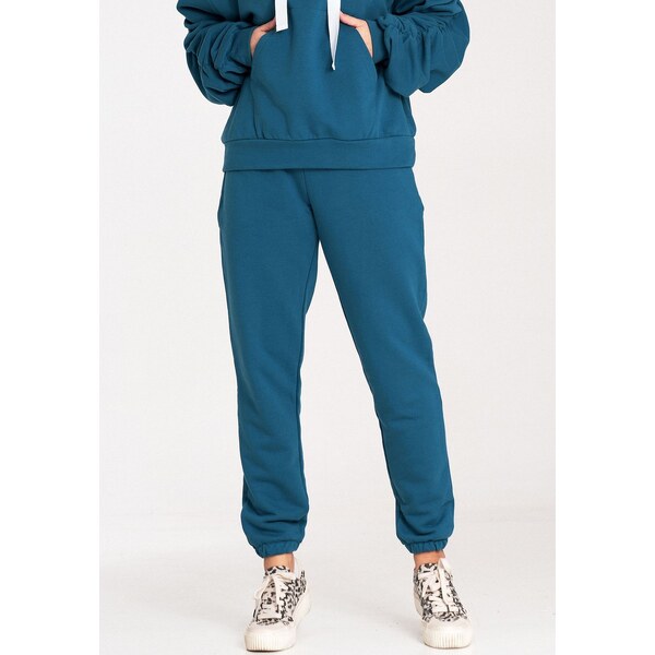 FIGL Modré bavlnené športové tepláky M1056 Blue 59720485