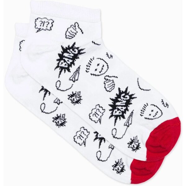 Buďchlap Veselé biele ponožky Bang U177 26127808