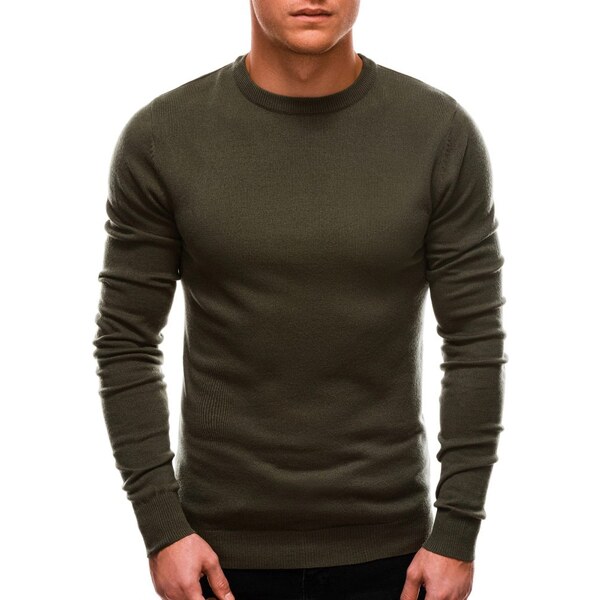 Inny Olivový jednoduchý sveter V7 SWBS-0100 29463005