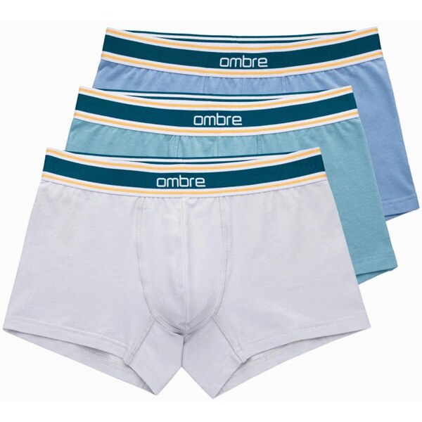 Ombre Clothing Modré štýlové boxerky unbo-0110 (3ks) 54957475