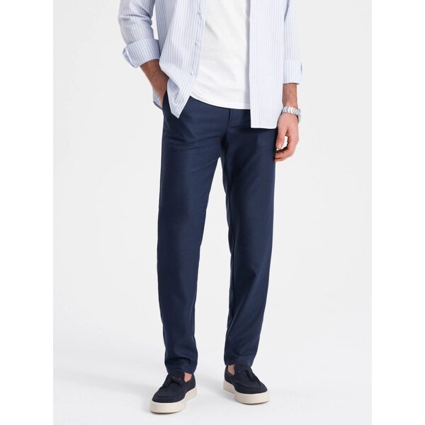 Ombre Clothing Štýlové granátové chinos nohavice V1 PACP-0182 49033076