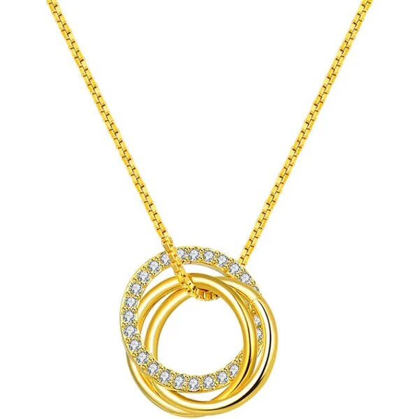 MAJYA Strieborná retiazka s príveskom DOLLY pozlátená 11282 64582266