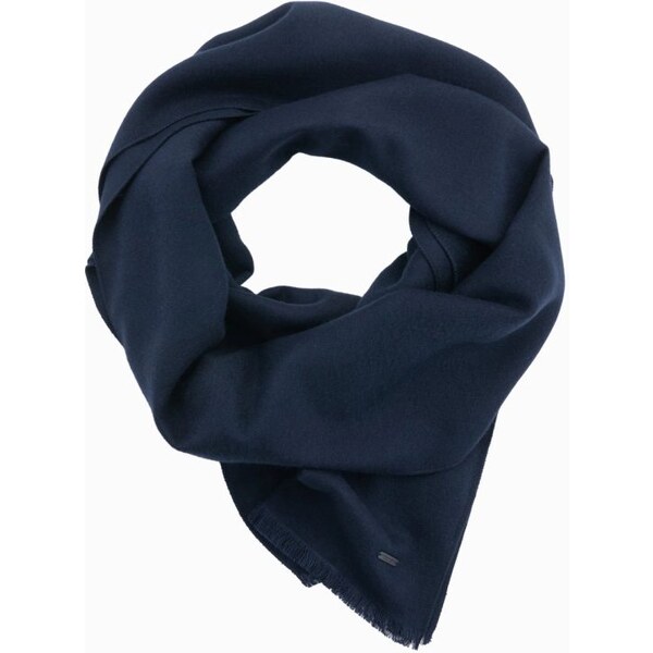 Ombre Clothing Atraktívny pánsky tmavo modrý šál V2 ACSF-0116 58263626