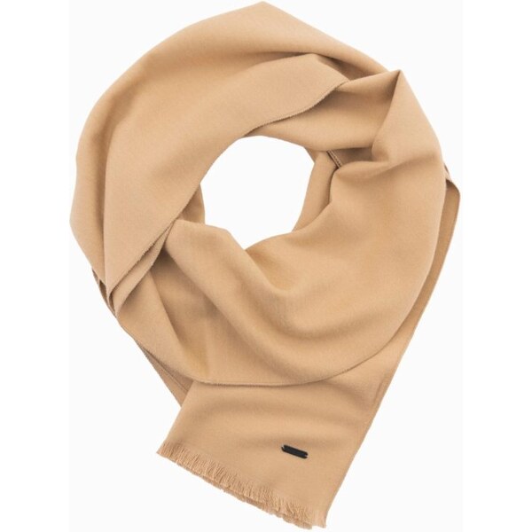 Ombre Clothing Atraktívny pánsky svetlo hnedý šál V4 ACSF-0116 58263628