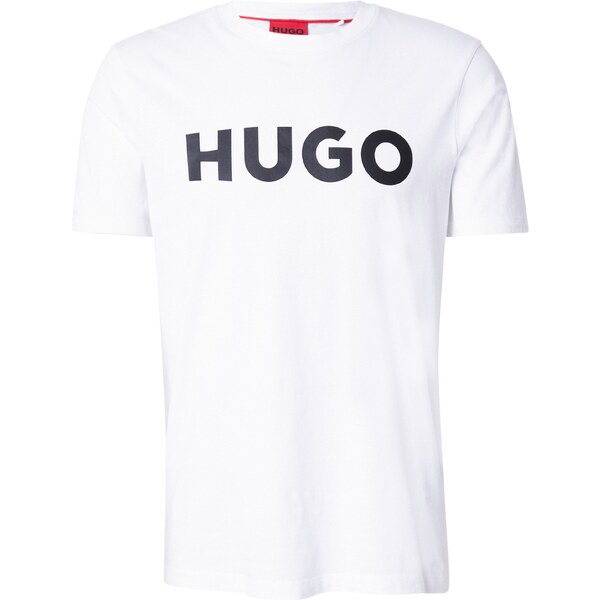 HUGO Tričko Dulivio čierna / biela 29359670