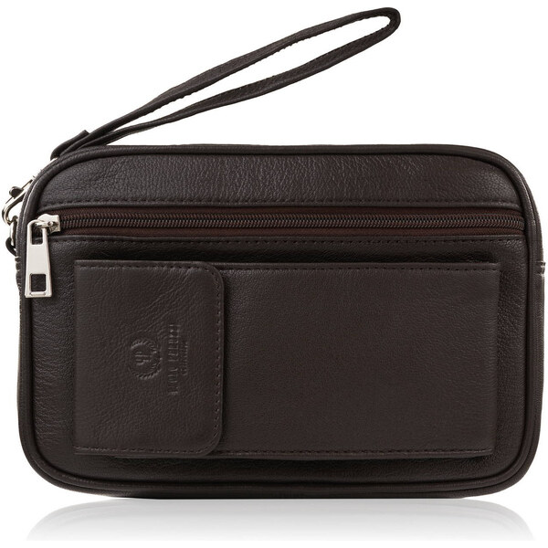 Paolo Peruzzi Pánska kožená taška s priestorom na telefón T-132-BR | 59761334
