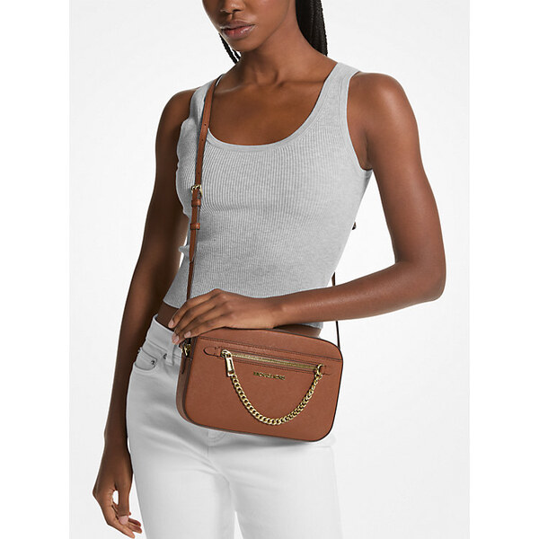 Michael Kors Dámska kožená crossbody kabelka 35S1GTTC7L Luggage 66585597