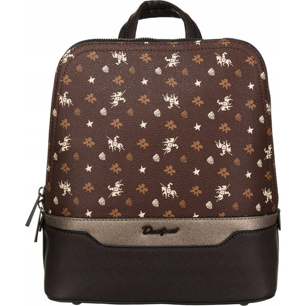 David Jones Tmavohnedý vzorovaný plecniak 6866-2 52671753