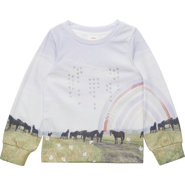 s.Oliver Mikina zelená / čierna / strieborná / biela 63134766