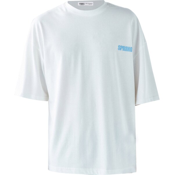 VAMOS CLO Tričko nebielená / námornícka modrá / svetlomodrá 60683380