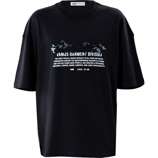 VAMOS CLO Tričko zmiešané farby / čierna 60683504