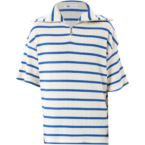 VAMOS CLO Tričko krémová / modrá 60683531
