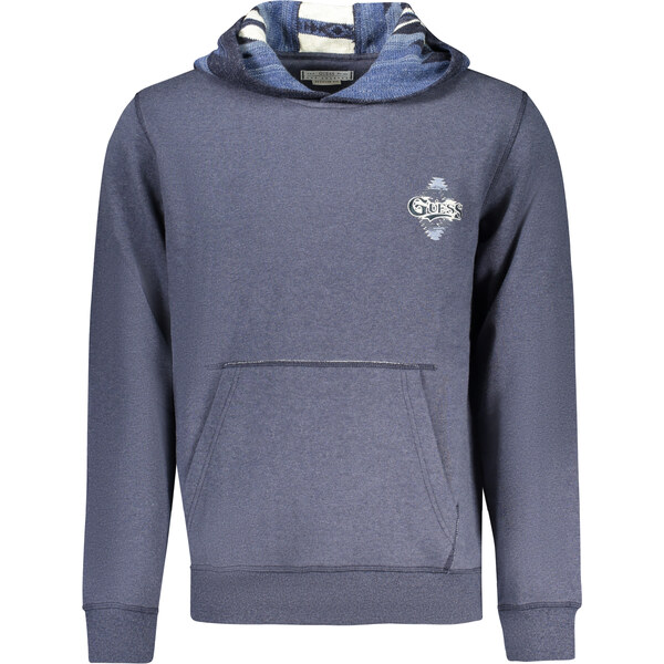 GUESS JEANS mikina s kapucňou modrá 64708408